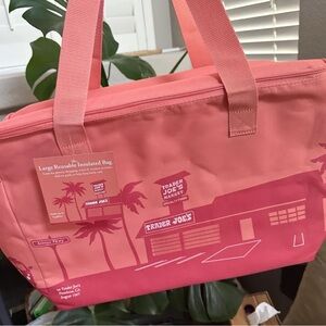 Trader Joe's Large Reusable Insulated Peach Tote Bag LAST STOCK AVAILABLE